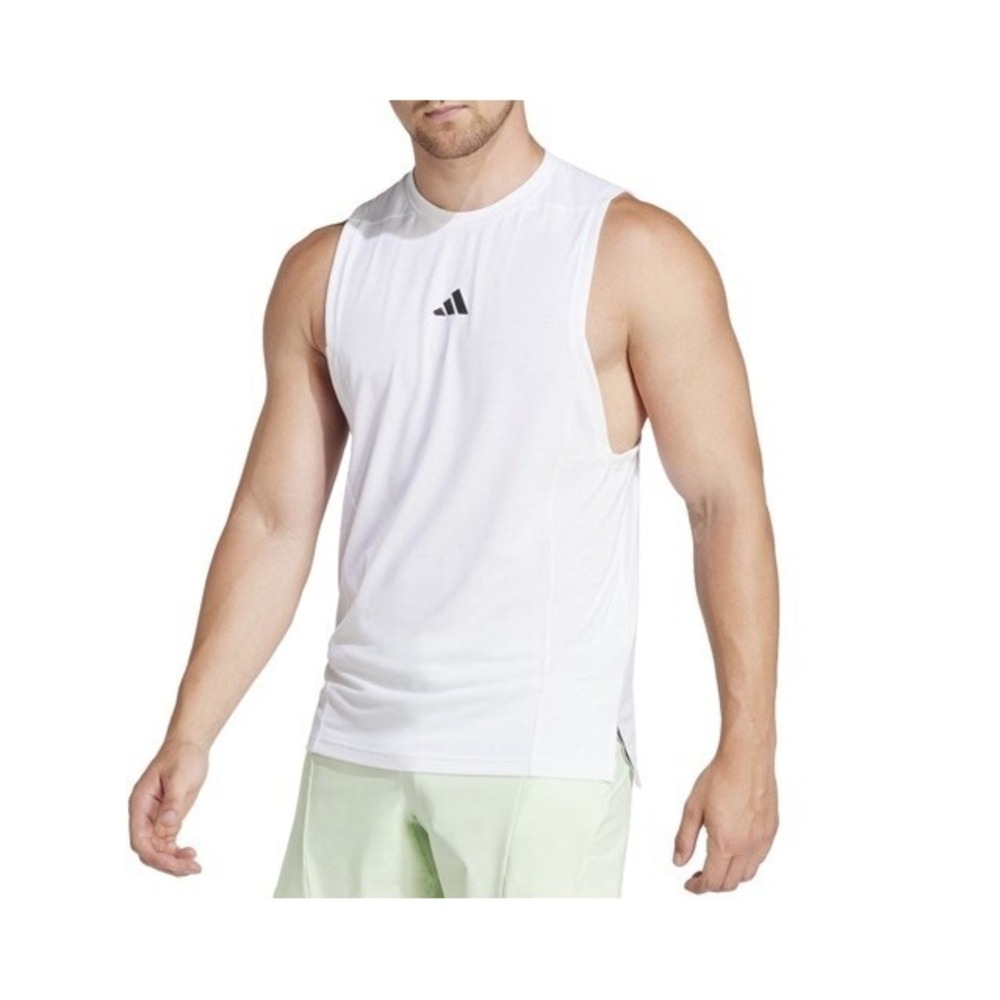 Adidas Mens Training Tank Top White IS3795 Sz XL NEW